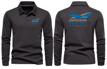 CHARLATTETWON AIRPORT LONG SLEEVE POLO